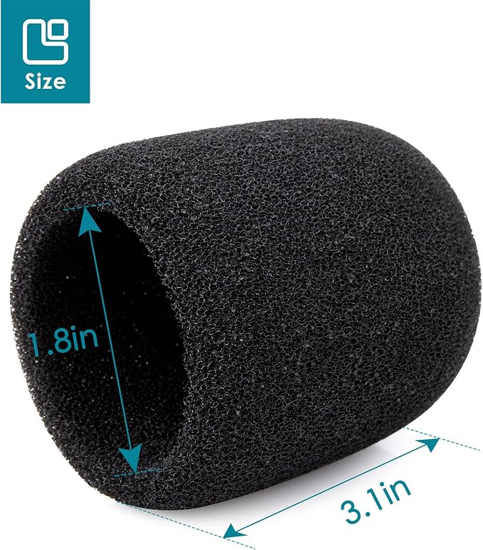 YOUSHARES SoloCast Microphone Windscreen - Professional Foam Mic Covers Mic Windscreen Compatible with HyperX SoloCast Mic for Filter Ambient and Breathing Winds