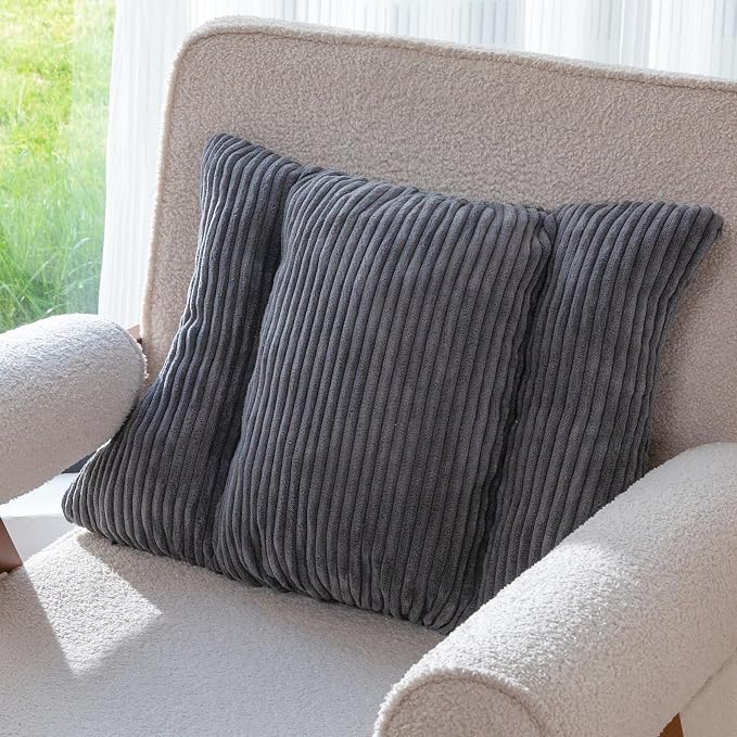 Lumbar Support Pillow 3 Section Back Pillow Office Chair for Back Support Comfortable Lumbar Cushion for Car Seat Pain Relief Sofa Rest (Dark Grey)