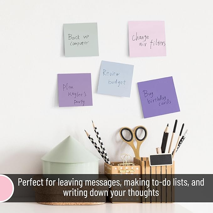 Mr. Pen- Colorful Sticky Notes, 3”x3”, 12 Pads, Mute Colors Sticky Notes Bulk, Self-Stick Note Pads, Stocky Notes for Bible Journaling