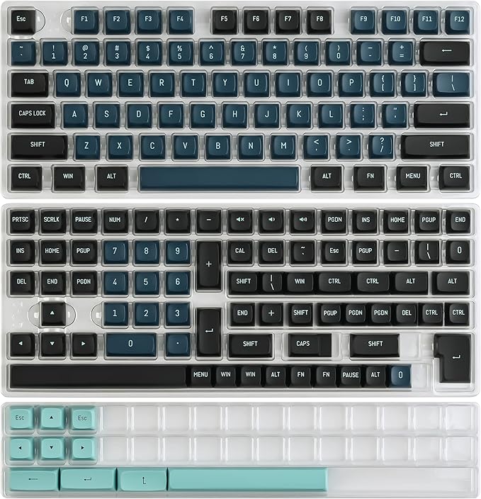 Custom Keycaps CSA Profile 160 Keys Keycaps ABS Double-Shot with ANSI Layout & ISO Layout Kit for Cherry MX Gateron Kailh TTC Holy Panda Switches (Monster)