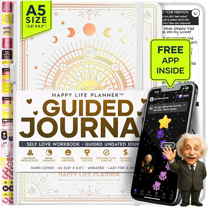 90-Day Goal Planner with Daily Journal, Gratitude & Habit Tracker | Daily Planner, Productivity, Time blocking, Manifestation & Affirmations with Vision Board, Guided Journal for Women & Men