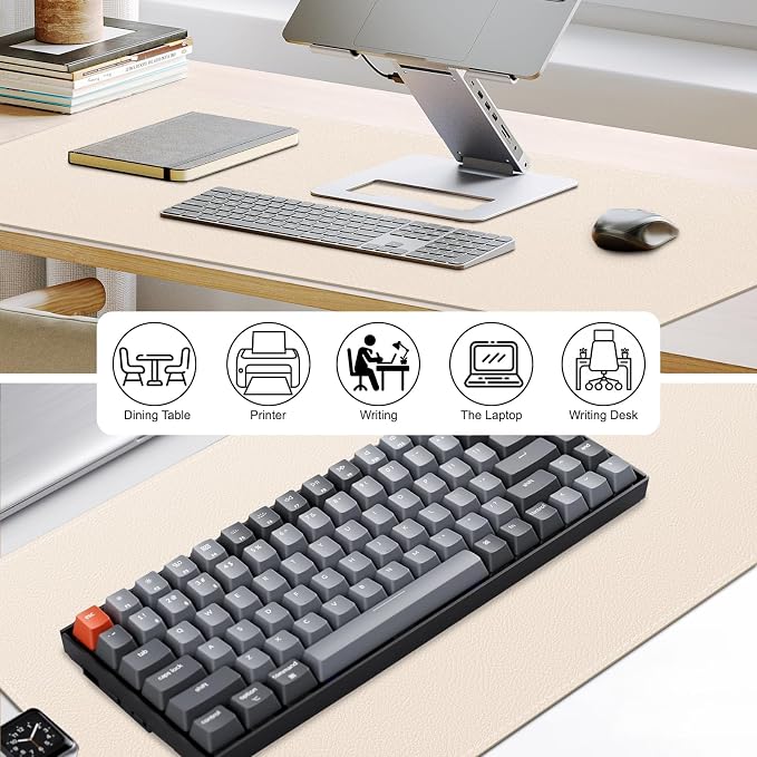 Leather Desk Mat, Desk Pad for Keyboard and Mouse Large Mouse Pads for Desk | Waterproof Desk Mat, Desk Matt for Desktop, Laptop Blotter, Keyboard Pad, Large Mouse Pad, Desk Essentials