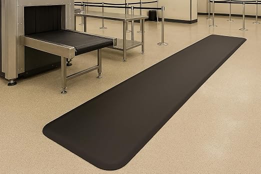 Guardian 44031035 Pro Top Indoor Anti-Fatique Floor Mat, Rubber, 3'x10', Black