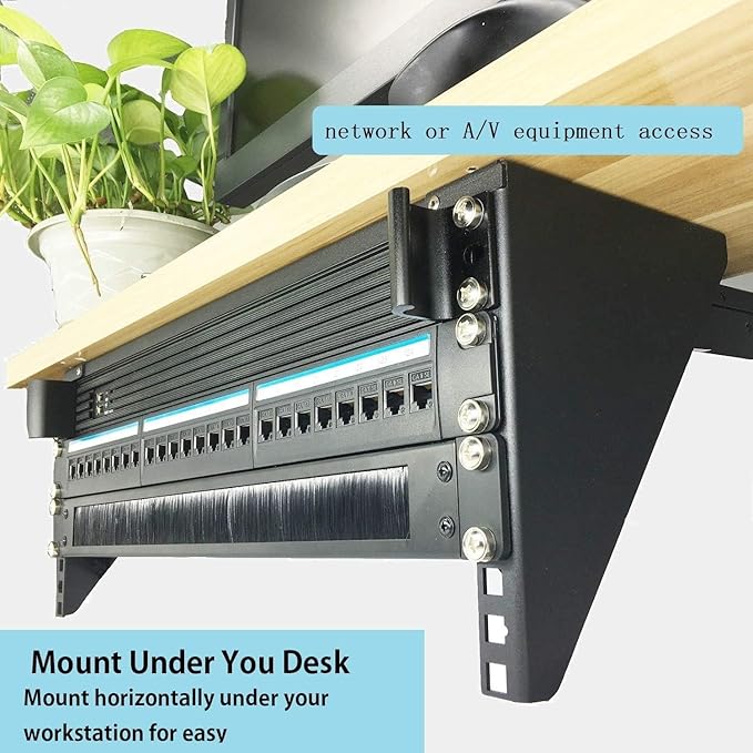 6U Vertical Wall Mount Rack-Heavy Duty 125 Capacity Small Server Rack Mounting for 19 inches IT, AV, Studio, Network Equipment (6U150)