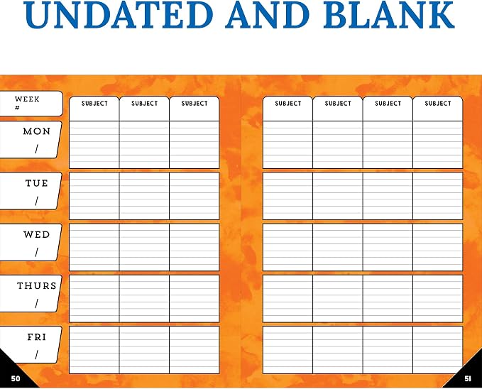 Carson Dellosa Celebrate Learning Teacher Planner 2026-2027, Undated 8" x 11" Lesson Plan Book With Stickers, Class Schedule, and Weekly Calendar School Supplies, Homeschool and Classroom Must Haves