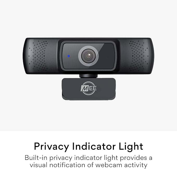 MEE Audio 201W 1080p HD Webcam with Mini Tripod, Wide Angle Lens, Microphone, Autofocus, Low Light Correction for Zoom Video Calling; USB Streaming Web Camera for Computer PC Mac Laptop Desktop