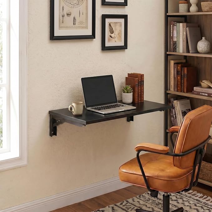 Need Wall Mounted Folding Table - Heavy Duty Small Fold Down Dining Table Length 30" Width 20" Perfect Addition to Home Office/Laundry/Home Bar/Kitchen & Dining Room AC15CB(L30 W20)