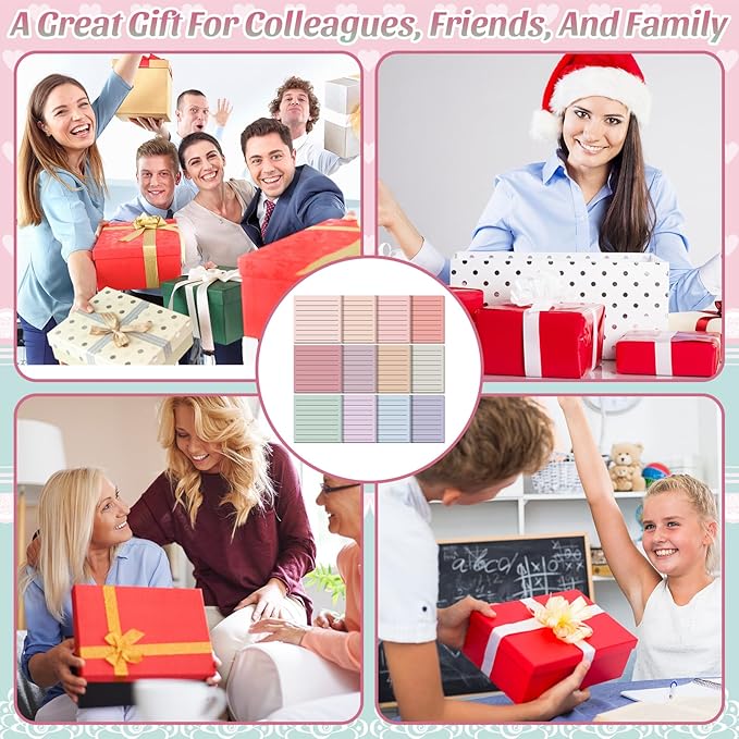 Yinder 24 Pcs Inspirational Sticky Notes Thank You Gift Motivational Sticky Note Pad Employee Appreciation Gift Bulk for Staff Coworker Teacher Nurse Office Groups 3 x 3'' (No Words,Aesthetics)