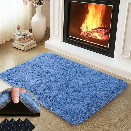 Mugorn Small Soft Shag Rugs for Bedroom, 2x3 Fluffy Area Rugs for Living Room
