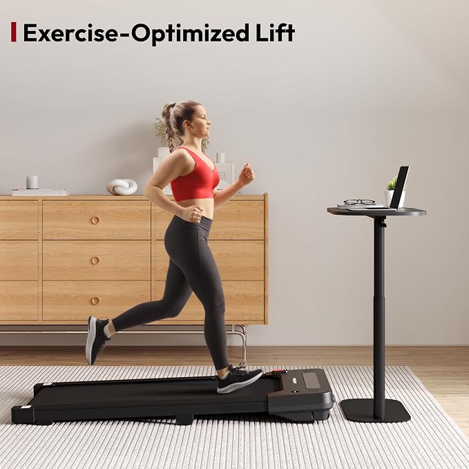 SANODESK 24''Standing Desk Pneumatic Height Adjustable Mobile Overbed Table | Desk Laptop Desk,Bedside Table,Computer Cart for Home Office Computer Workstations Small Spaces,23.6" W x 13.8" D,Black