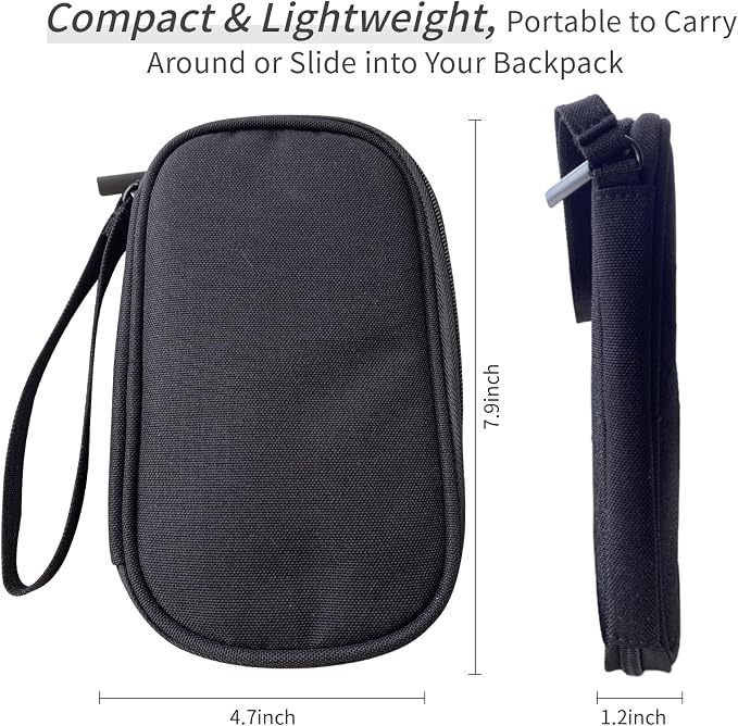 Electronics Organizer Travel Case, Cable Organizer Travel Essentials Tech Pouch,Suitable for Charger, Cable, Phone，Flash Drive,Black