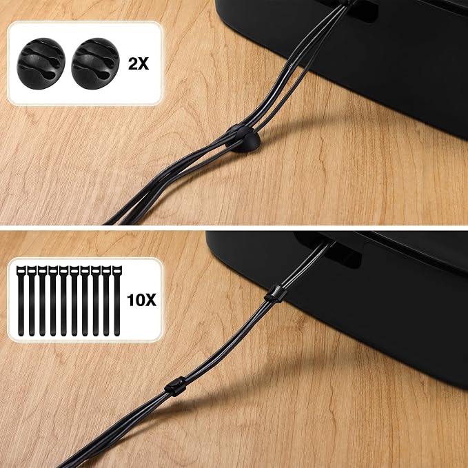 Cable Management Box, Large Cord Organizer Box to Hide Power Strip | Under Desk Cable Management, TV Computer Wires Cable Organizer, Desk Cord Hider, Baby Proofs, for Home/Office