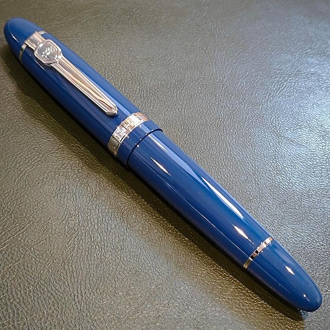 JH159 Rollerball and Ballpoint Pens (Blue+Silver Clip)
