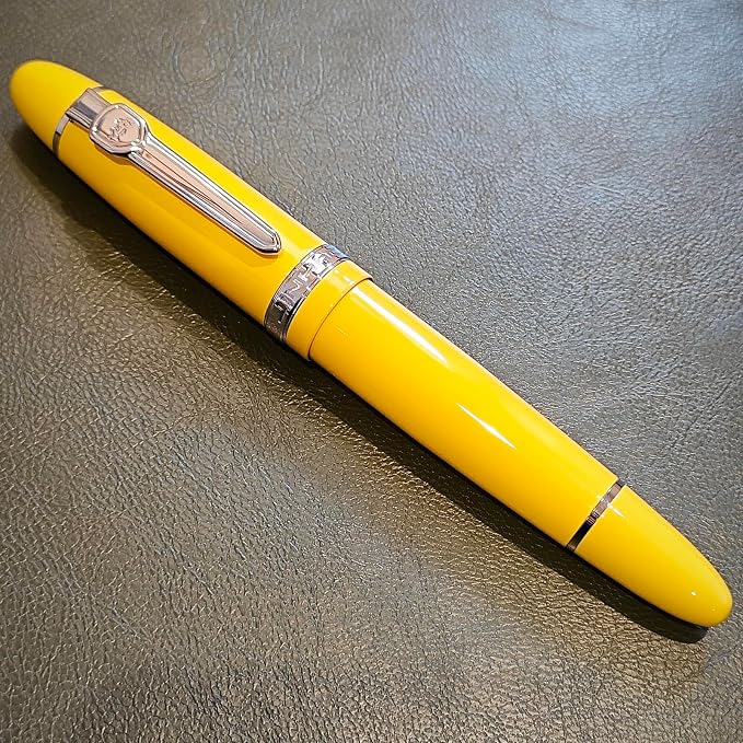 JH159 Rollerball and Ballpoint Pens (Yellow+Silver Clip)