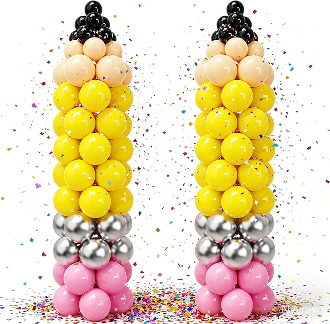 163Pcs Back to School Pencil Balloons, 12Inch Pencil Colorful Balloon DIY Arch Kit, Welcome Back First Day of School Classroom Kindergarten Party Decorations