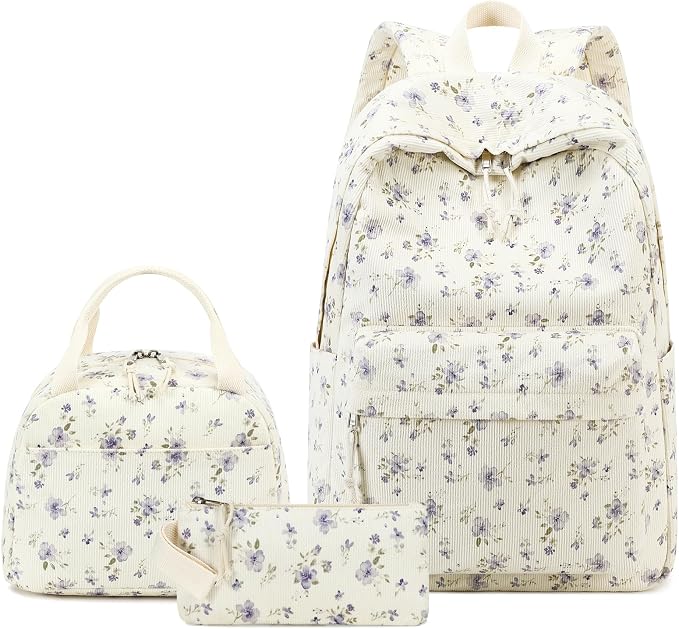 BTOOP School Backpacks for Teen Girls Bookbags Lightweight Kids Backpack School Bags Set with Lunch Box Pencil Case
