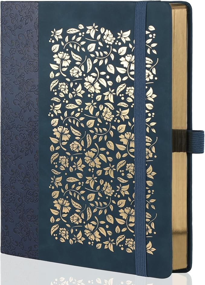 TIEFOSSI B5 Dot Journals for Women Men, 160 GSM Thick Paper, 150 Numbered Pages, 5 * 5MM Dot Grid, Dotted Notebooks for Planner Organization