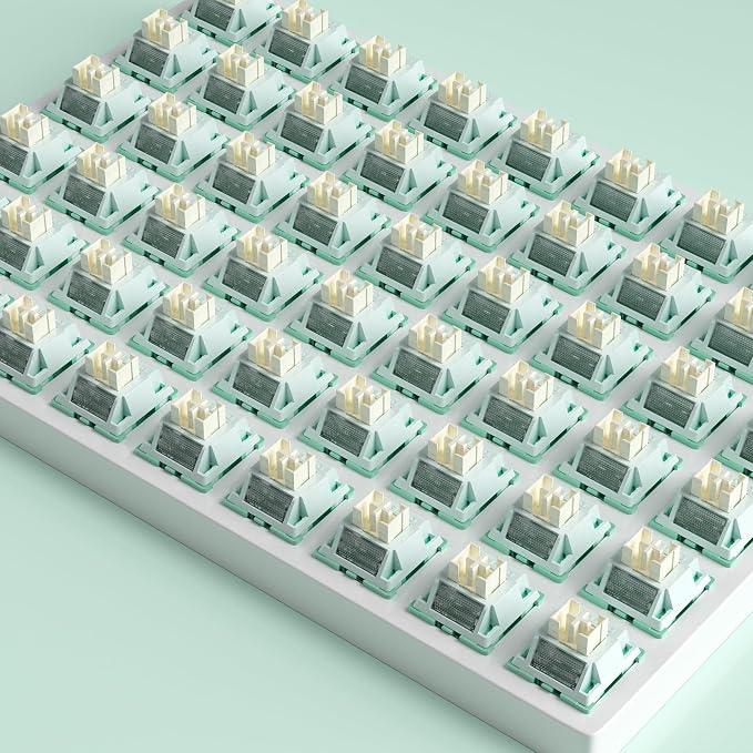 Zjmehty Outemu (Gaote) Pomelo Silent Switches, 35gf Pre Lubed Dustproof Tactile Switches (36pcs)