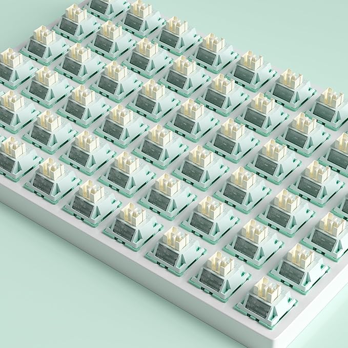 Outemu V3 Pomelo Silent Pro Switches,5 Pin 35gf Mute Pre-lubed Dustproof Tactile Switch,Suitable for MX Mechanical Gaming Keyboards(90Pcs)