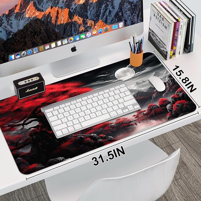 Leather Desk Mat, Desk Pad for Keyboard and Mouse Large Mouse Pads for Desk | Waterproof Desk Mat, Desk Matt for Desktop, Laptop Blotter, Keyboard Pad, Large Mouse Pad, Desk Essentials