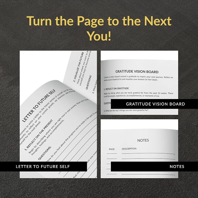 Foundations of Self Mastery Journal – Guided Daily Planner for Men & Women | Goal Setting, Gratitude, Manifestation, Affirmation, Reflection, Mindfulness, Productivity & Personal Growth (Black)