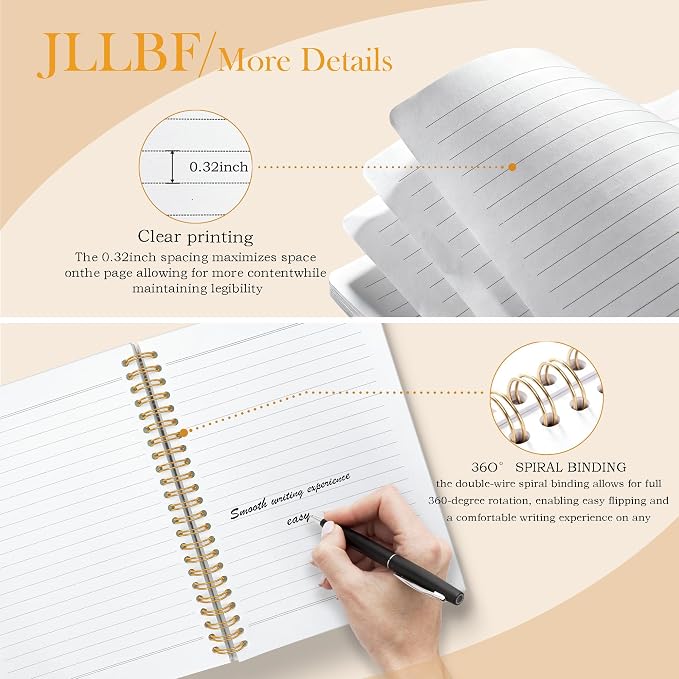 JLLBF Mom Memorial Gifts Spiral Notebook, Memorial Notebooks Gifts for Loss of Mom, Loss of Mother Sympathy Gift, You Make Her Proud Every Day Journal Notebook, 5.5x8.3 Inch
