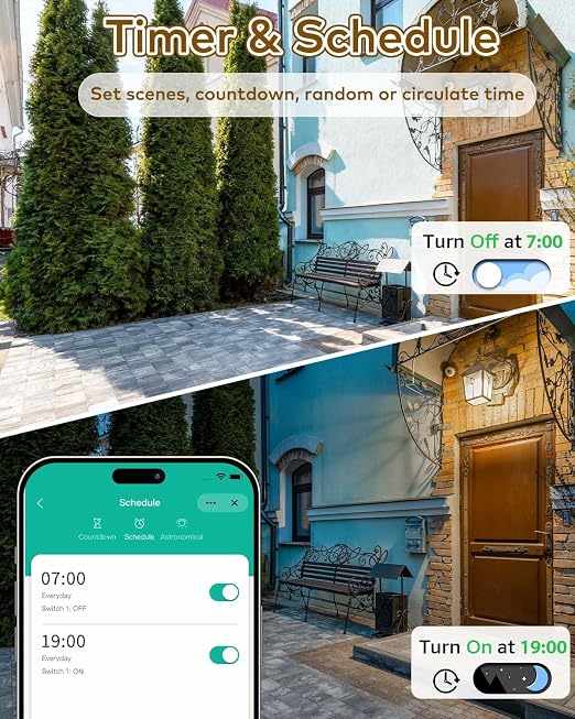 NineLeaf WiFi Smart Plug with Remote,Wireless Remote Outlet w Decor Switch, Voice Control,Timer,Compatible with Alexa,Google Home via Tuya,No Hub Needed, Programmable,TUV FCC(2.4G)