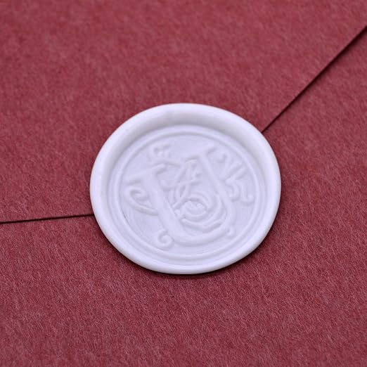 Medieval Initial Alphabet Sealing Wax Stamps, Brass Head Wooden Handle, for Thanksgiving Card/Envelope/Gift Wrap/Wedding Engagement Party Invitation -Letter U