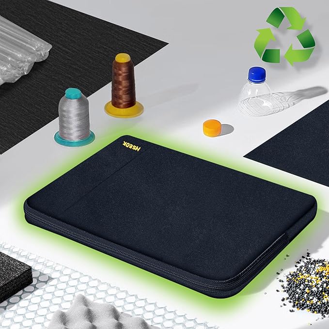 Hseok Laptop Case 13.3 Inch Sleeve Recycled Water Resistant Cover for MacBook Pro 14" M4 M3 M2 M1 and All Model 13.3" Mac Air/Pro, XPS 13 14 and Most Popular 13"-14" Notebooks,B01K01