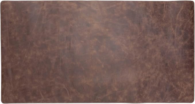 Venito Premium Leather Desk Pad Mat (36 X 19 inch) - Large Desk Mat for Keyboard and Mouse Home Office Accessories (Coffee Brown)