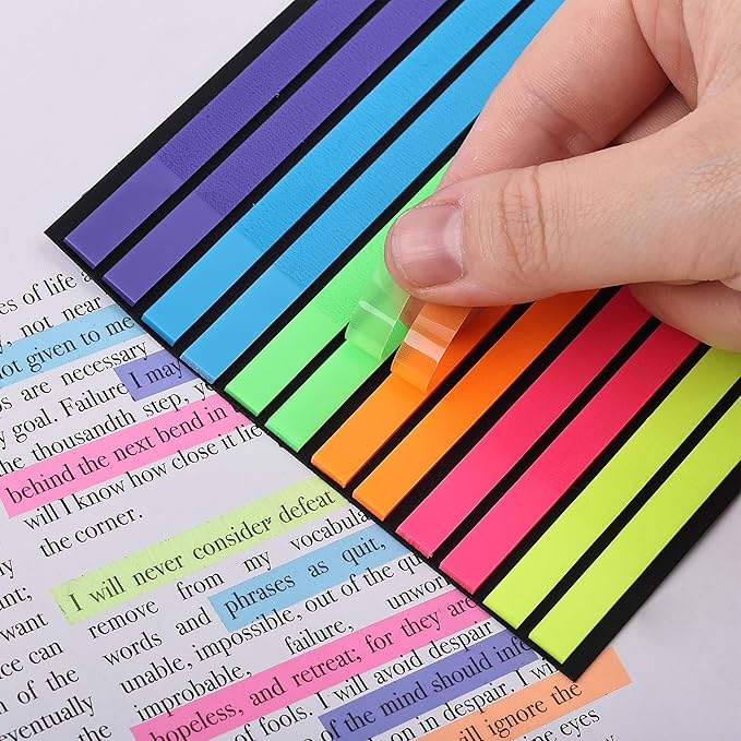 Mr. Pen Transparent Bible Highlighter Tape and Note Set, 331 Pcs - Highlighter Strips, Index Tabs, Sticky Notes