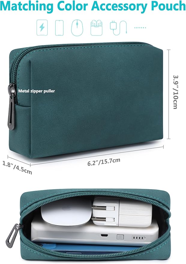 HYZUO 13 Inch Laptop Case Sleeve with Stand for 2026-2018 MacBook Air 13 M5 M4 M3 M2 M1, 2026 13" MacBook Neo, 2026-2016 MacBook Pro 13 M2 M1, iPad Pro/Air 13, Surface Pro 12-3, XPS 13, Dark Green