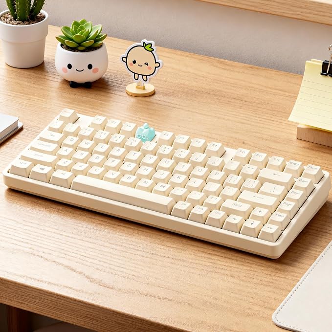 Artisan Keycaps, Cute Cat Custom Key Caps for MX Mechanical Keyboard, Resin Handmade 1U Replacement for Esc Arrow Keys (Green cat)