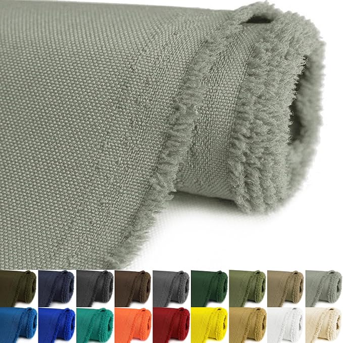Waterproof Canvas Fabric by The Yard 58inch 600D Upholstery Material Polyester Fabric Outdoor Water Resistant Fabric for Sewing Chair Patio Cushion Purse Bag Interior, Pre Cut 3 Yard Silver Grey