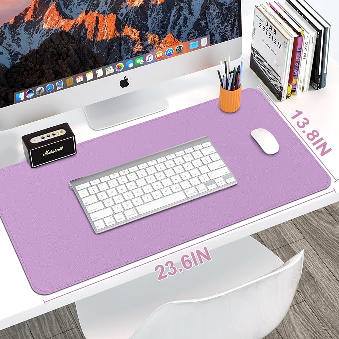 Leather Desk Mat, Desk Pad for Keyboard and Mouse Large Mouse Pads for Desk | Waterproof Desk Mat, Desk Matt for Desktop, Laptop Blotter, Keyboard Pad, Large Mouse Pad, Desk Essentials