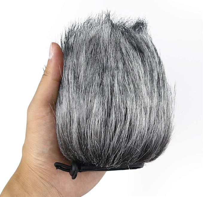 AT2020 Pop Filter Windscreen - Furry Windscreen/Fur Foam Wind Cover for Audio Technica Microphone AT2020+ AT2035 AT4040 by YOUSHARES