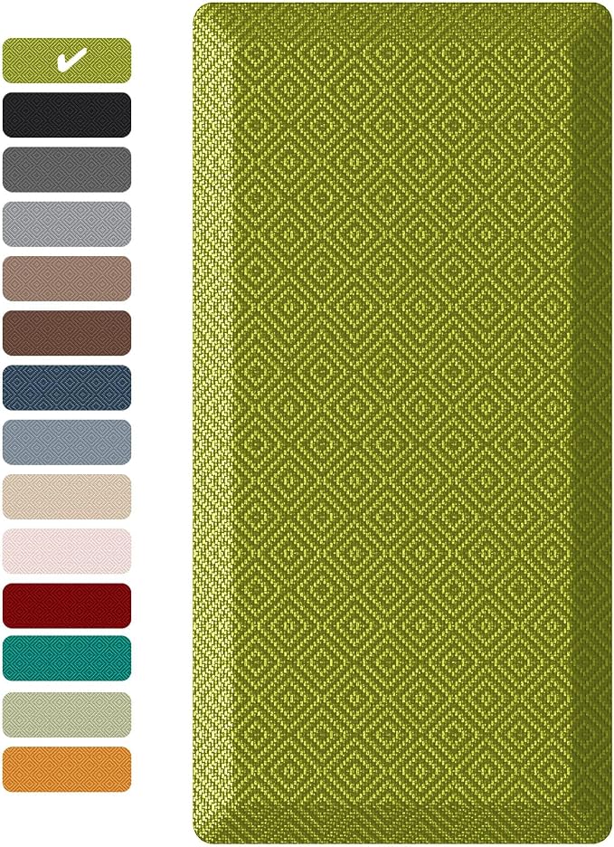 Ophanie Kitchen mats for Floor, 3/4 inch Thick, Kitchen Rugs, 20x39 Anti Fatigue Standing Cushioned Mat,Waterproof,Comfort Ergonomic mat for Office, Home,Sink with 99+ Pairs of Anti-Slip Bottom Ridges