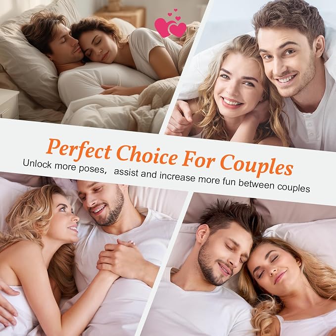 27° degree Memory Foam Ergonomic Prone Firm Couples Pillow For Intimacy | pillow for back sleeping after surgery Orthopedic Pillow