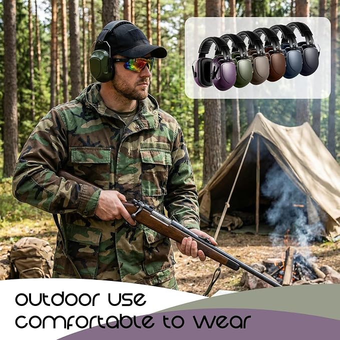 Amylove 12 Pcs Adults Kids Ear Protection Noise Cancelling Headphones Shooting Ear Muffs Bulk 27dB Noise Reduction Earmuffs Hearing Protection for Gun Range Outdoor Mowing