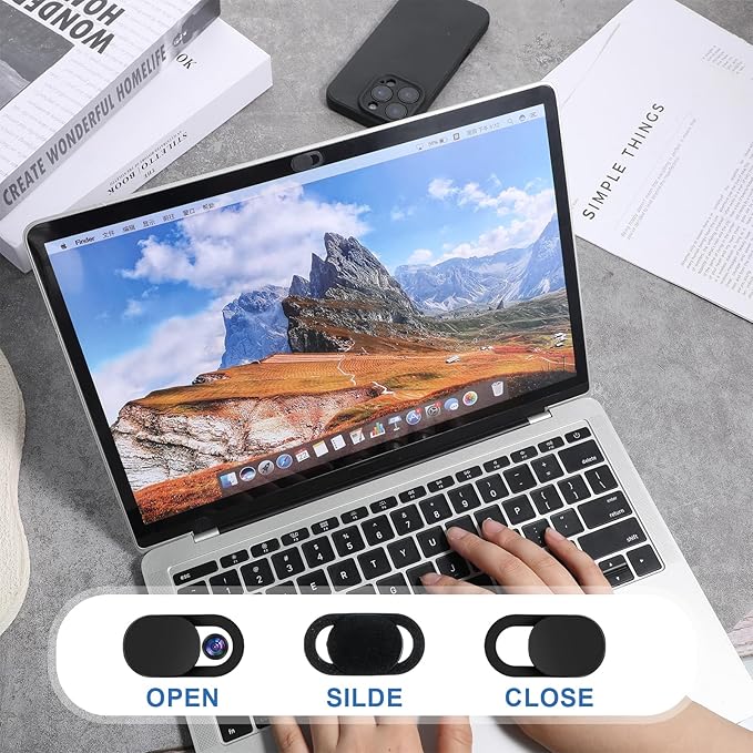 50Pcs Phone Camera Cover, Webcam Cover, Camera Privacy Covering Slide Phone Covering Computer Covers Slide, Webcam Covers for Laptop Protect Your Privacy Security Fits Most Laptop, Deskto