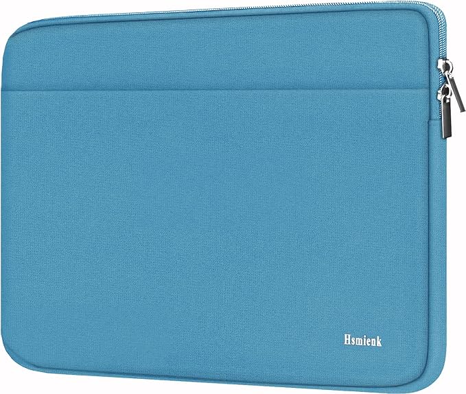 Laptop Sleeve Bag, 15.6 inch Computer Case Shockproof Protective Notebook Case with Accessory Pocket, Briefcase Carrying Laptop Sleeve for 15.6" HP, ASUS, Dell, Lenovo, Acer -Sky Blue