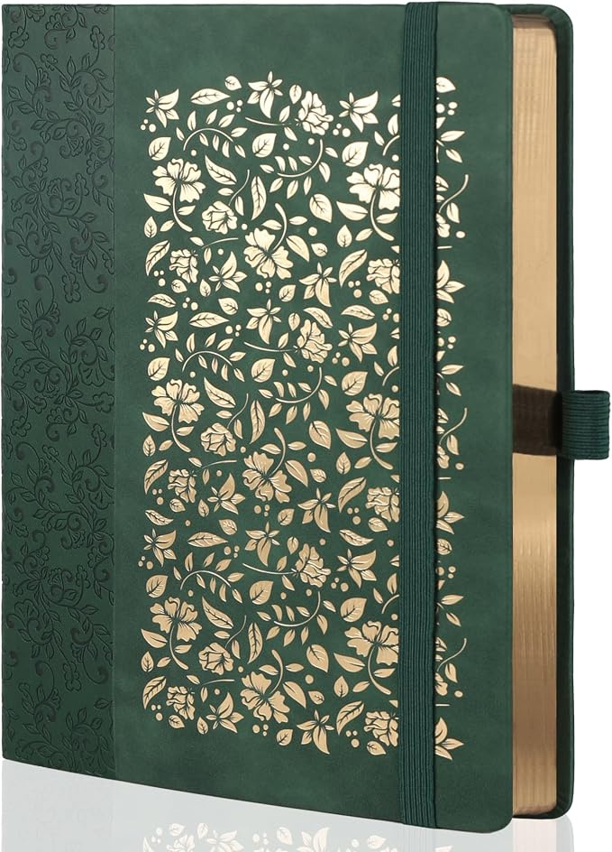TIEFOSSI B5 Lined Journal for Women Men, 100 GSM Thick Paper, 230 Numbered Pages, College Ruled Notebook, Hardcover Notebooks for Journaling Writing