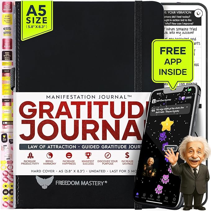 90-Day Goal Planner with Daily Journal, Gratitude & Habit Tracker | Daily Planner, Productivity, Time blocking, Manifestation & Affirmations with Vision Board, Gratitude Journal for Women & Men