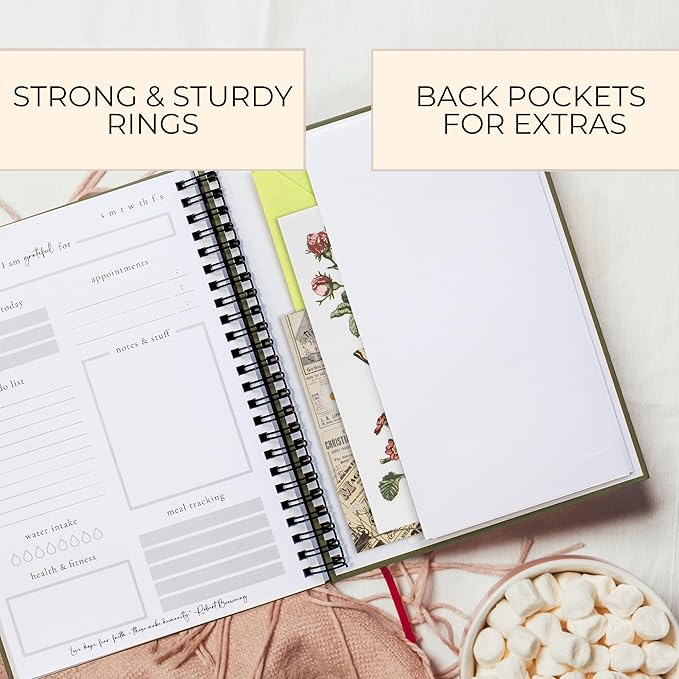 Beautiful To Do List Notebook - Aesthetic Daily Planner to Easily Organize Your Tasks And Boost Productivity - Stylish Undated ADHD Planner Gift and The Perfect School or Office Supplies For Women