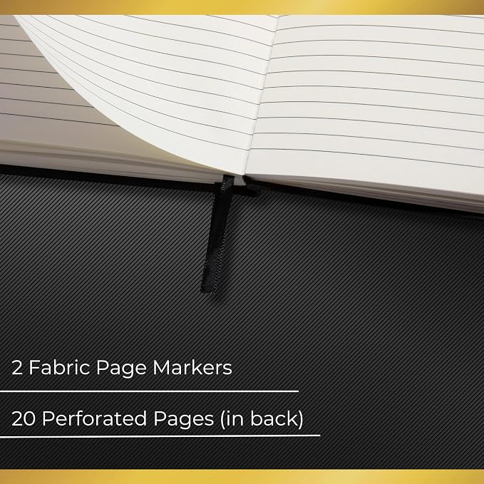 Realizations Journaling Notebooks with Pen Holder - Lined Notebook - 222 Pages Notebook Journal with 100 GSM Paper - Includes Table of Content - Notebooks for Work, School, Home