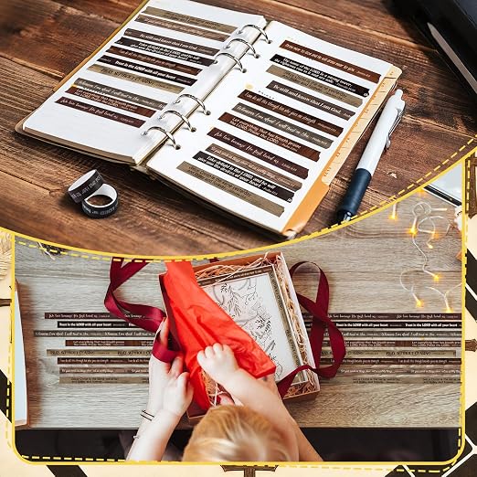 24 Rolls Back to School Christian Washi Tape Gifts Bulk Graduation VBS Religious Scripture Wood Grain Bible Verse Washi Tape for Bible Journaling Crafting Students BibleStudy Stationery