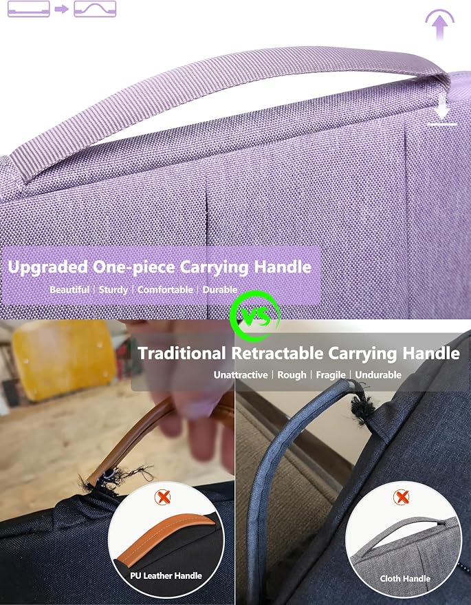HYZUO 13 Inch Laptop Case Sleeve Bag for MacBook Air 13 M5 A3449 M4 M3 M2 M1 2026-2018, 13" MacBook Neo 2026 A3404, MacBook Pro 13 M2 M1 2026-2016, iPad Air/Pro 13, Surface Pro, XPS 13, Lilac Purple