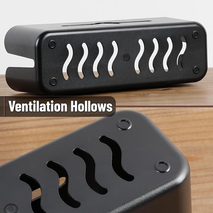 Bates- Cable Management Box, Small, Cable Organizer Box, Cord Organizer Box, Cable Box Organizer, Cord Management Box, Cord Hider Box, Cord Box for Wires on Floor, Power Strip Cover Box Baby Proof