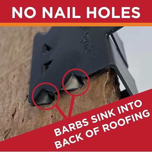 Roof Clips, Safe for Heat Tape, Electric Cable & Roof Heat Cable Installation, Prevents Roof Damage, Easy Nail-Free Outdoor Cable Clips, Your Ultimate Cable Clip (.625-25 Pack)