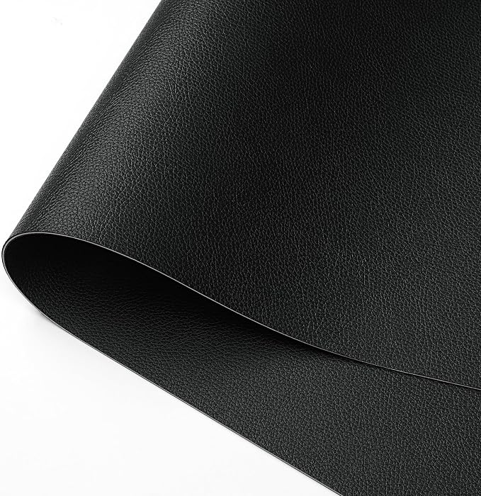 Dual Sided Desk Pad Faux Leather Desk Mat Large Mouse Pad | Desk Pad Protector Non-Slip Waterproof Desk Mouse Pad for Writing Desk, Office, Home(Black 31.5"X15.7")